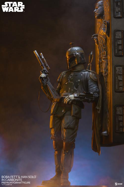 Star Wars Premium Format Boba Fett and Han Solo in Carbonite Gallery Image 7