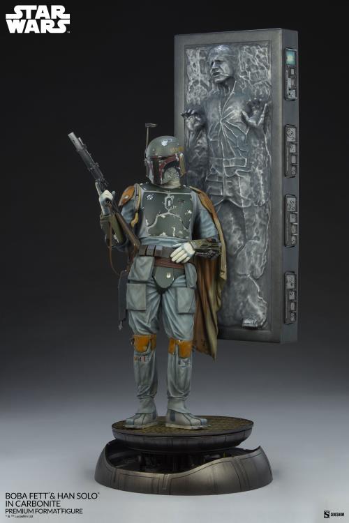 Star Wars Premium Format Boba Fett and Han Solo in Carbonite Gallery Image 9