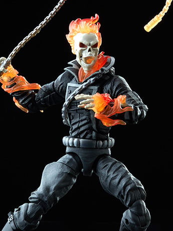 Marvel Legends Retro Collection Ghost Rider Action Figure Gallery Image 2