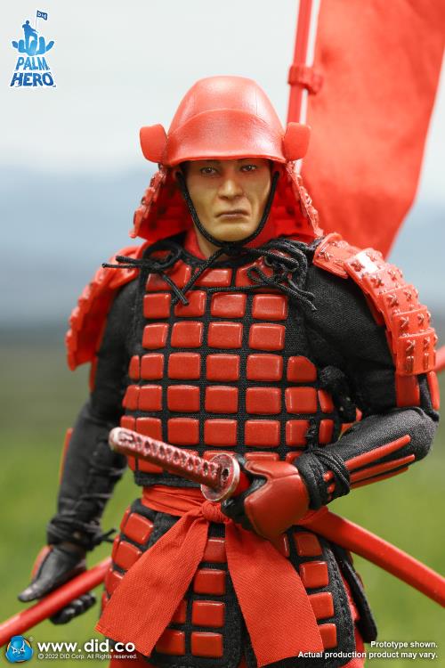 Palm Hero Japan Sengoku Soldier (Red) 1/12 Scale Figure Gallery Image 7
