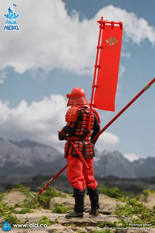 Palm Hero Japan Sengoku Soldier (Red) 1/12 Scale Figure Gallery Image 4