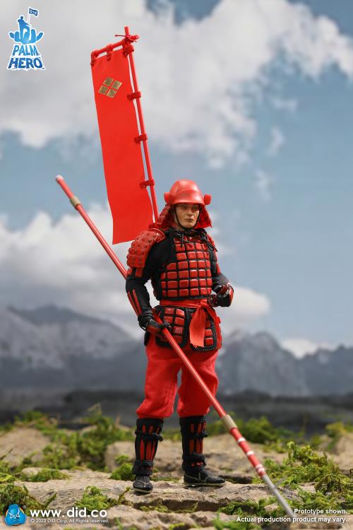 Palm Hero Japan Sengoku Soldier (Red) 1/12 Scale Figure Gallery Image 3