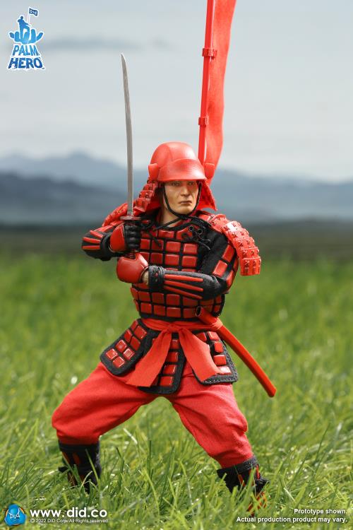 Palm Hero Japan Sengoku Soldier (Red) 1/12 Scale Figure Gallery Image 5