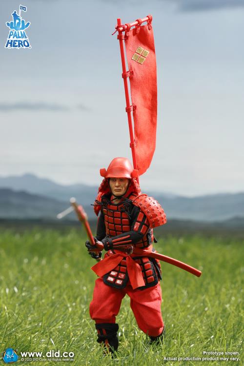 Palm Hero Japan Sengoku Soldier (Red) 1/12 Scale Figure Gallery Image 14