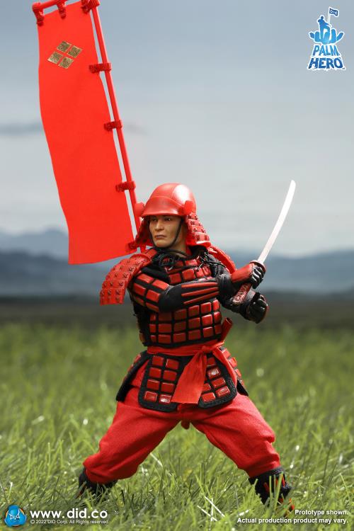 Palm Hero Japan Sengoku Soldier (Red) 1/12 Scale Figure Gallery Image 6