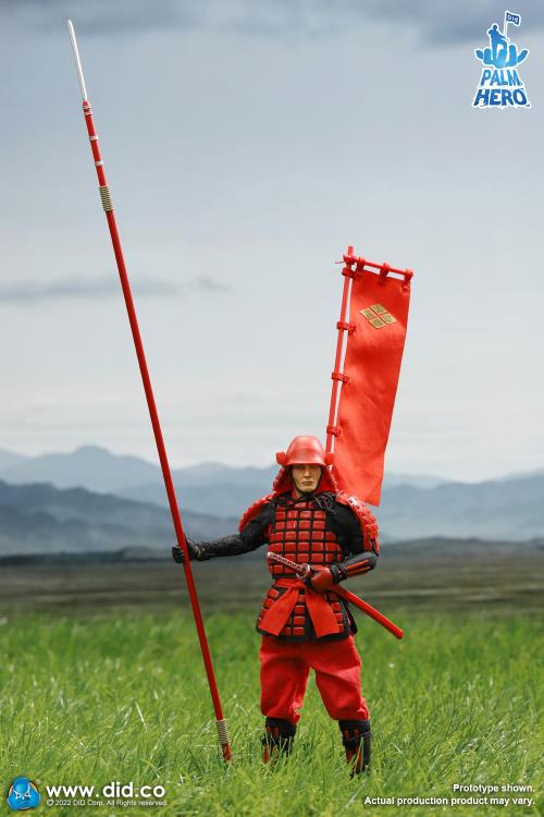 Palm Hero Japan Sengoku Soldier (Red) 1/12 Scale Figure Gallery Image 12