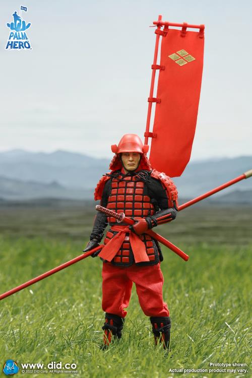Palm Hero Japan Sengoku Soldier (Red) 1/12 Scale Figure Gallery Image 13