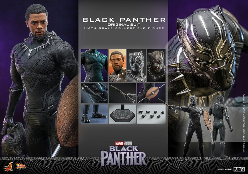 Black Panther MMS671 Black Panther (Original Suit) 1/6th Scale Collectible Figure Gallery Image 23