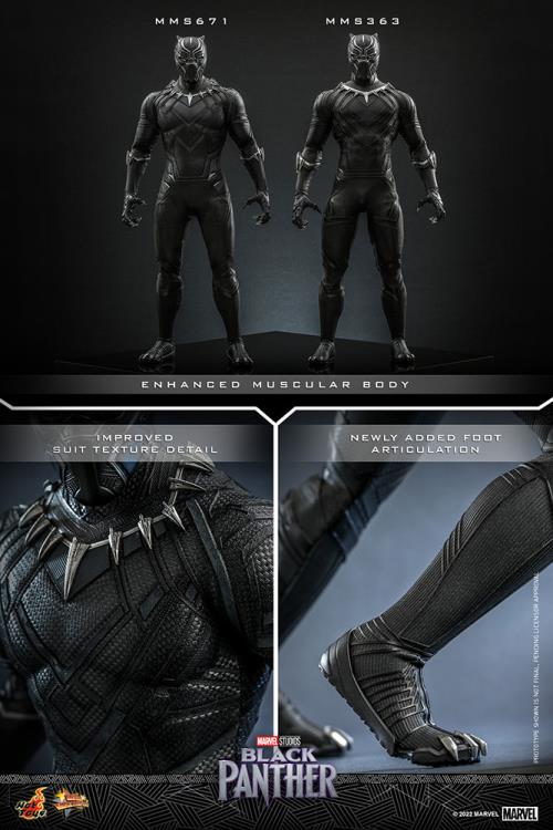 Black Panther MMS671 Black Panther (Original Suit) 1/6th Scale Collectible Figure Gallery Image 21