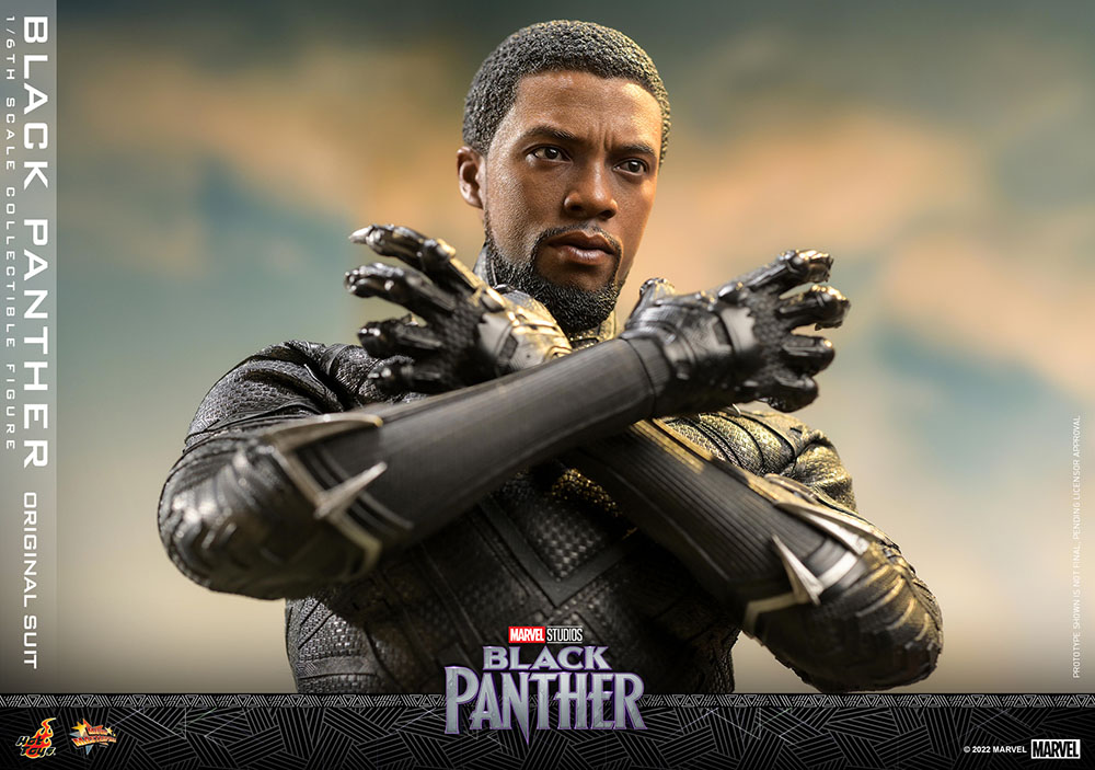 Black Panther MMS671 Black Panther (Original Suit) 1/6th Scale Collectible Figure Gallery Image 18