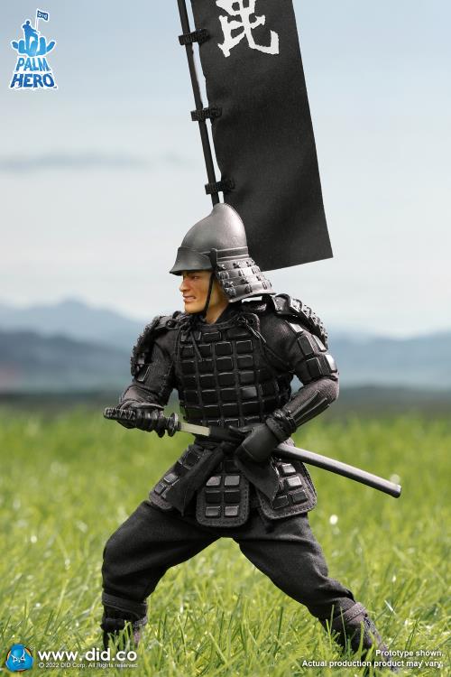 Palm Hero Japan Sengoku Soldier (Black) 1/12 Scale Figure Gallery Image 7