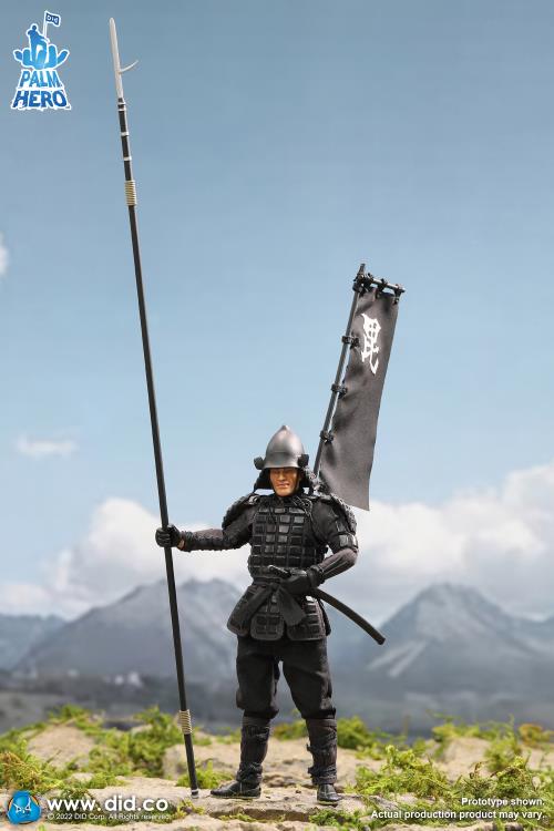 Palm Hero Japan Sengoku Soldier (Black) 1/12 Scale Figure Gallery Image 3