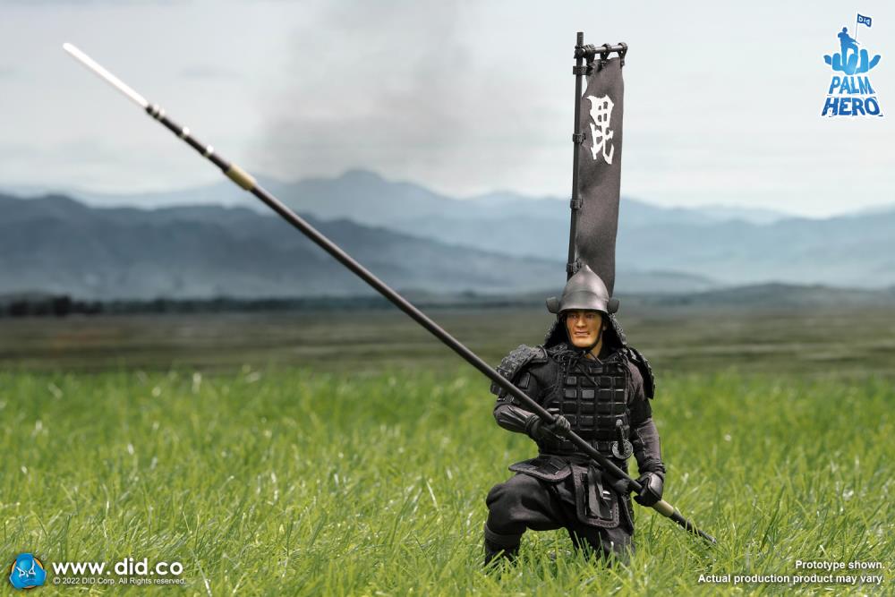 Palm Hero Japan Sengoku Soldier (Black) 1/12 Scale Figure Gallery Image 12