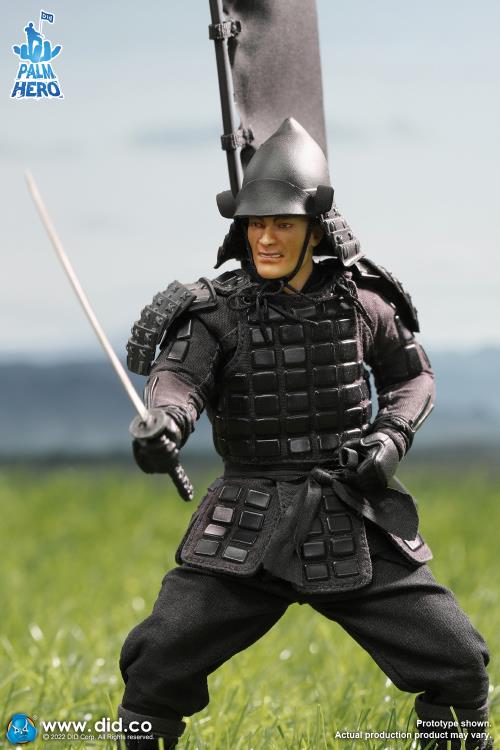Palm Hero Japan Sengoku Soldier (Black) 1/12 Scale Figure Gallery Image 6