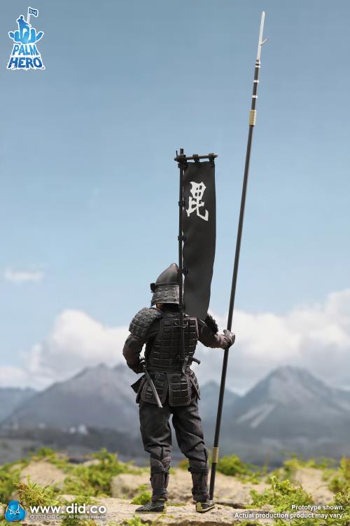 Palm Hero Japan Sengoku Soldier (Black) 1/12 Scale Figure Gallery Image 4