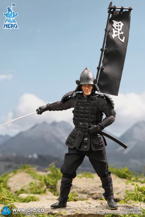 Palm Hero Japan Sengoku Soldier (Black) 1/12 Scale Figure Gallery Image 5