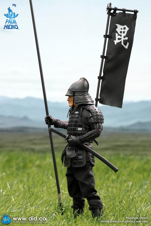 Palm Hero Japan Sengoku Soldier (Black) 1/12 Scale Figure Gallery Image 10