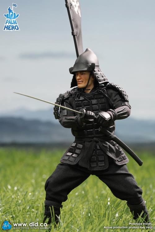 Palm Hero Japan Sengoku Soldier (Black) 1/12 Scale Figure Gallery Image 8