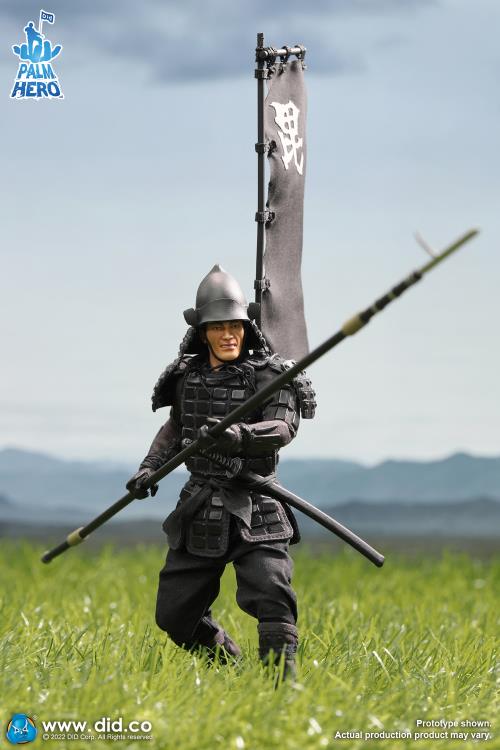 Palm Hero Japan Sengoku Soldier (Black) 1/12 Scale Figure Gallery Image 9