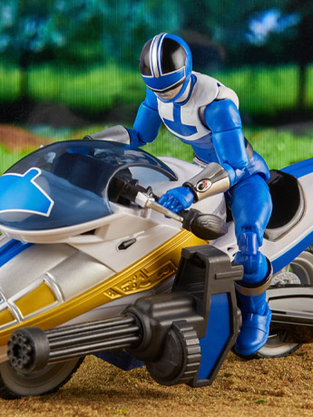 Power Rangers Time Force Lightning Collection Deluxe Blue Ranger and Vector Cycle Set Gallery Image 2