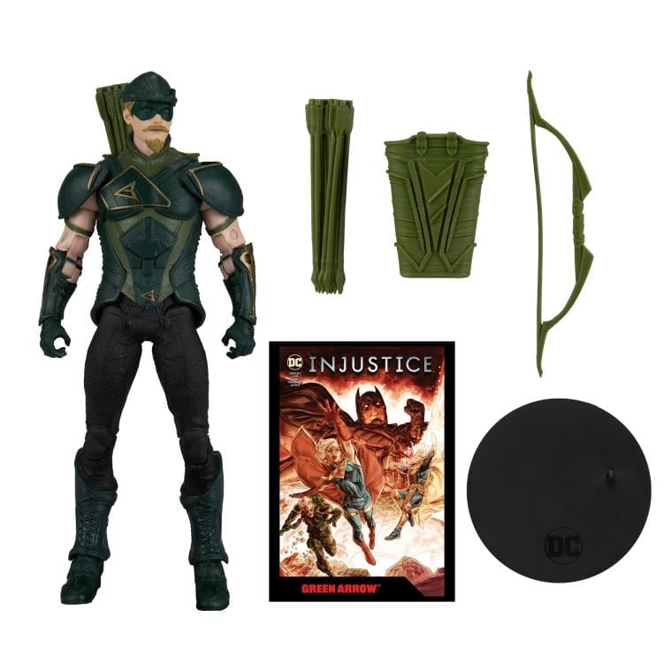 Injustice 2 Page Punchers 7" Green Arrow Figure with Comic Gallery Image 11