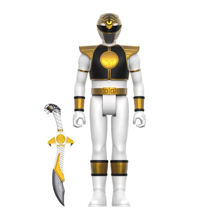 Mighty Morphin Power Rangers ReAction White Ranger Figure Gallery Image 3