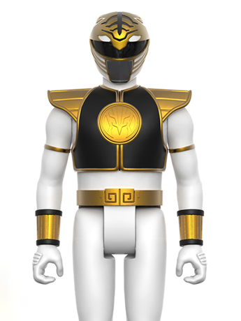 Mighty Morphin Power Rangers ReAction White Ranger Figure Gallery Image 2