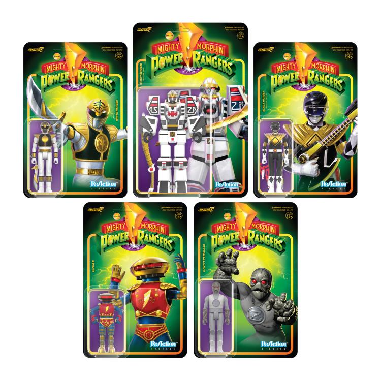 Mighty Morphin Power Rangers ReAction White Ranger Figure Gallery Image 6