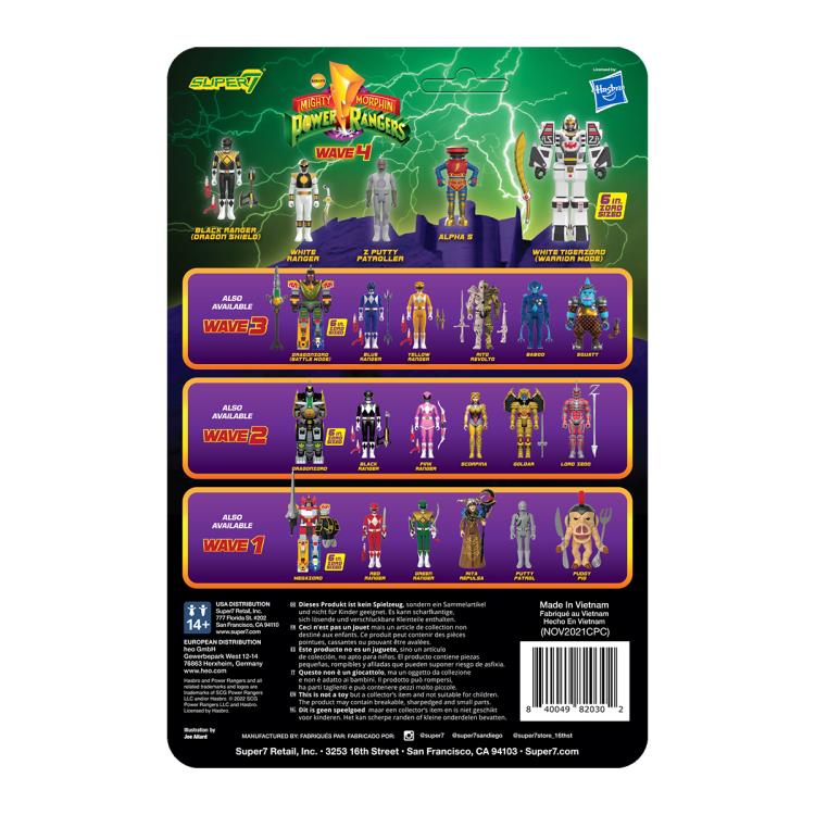 Mighty Morphin Power Rangers ReAction Black Ranger (Dragon Shield) Figure Gallery Image 5