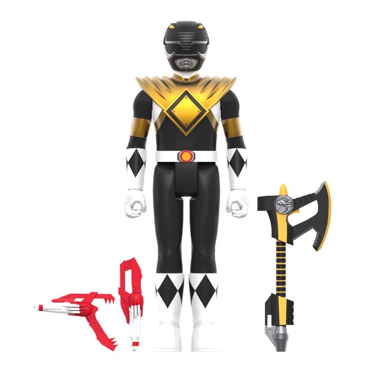 Mighty Morphin Power Rangers ReAction Black Ranger (Dragon Shield) Figure Gallery Image 3