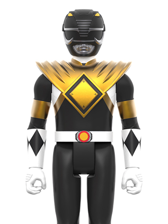 Mighty Morphin Power Rangers ReAction Black Ranger (Dragon Shield) Figure Gallery Image 2