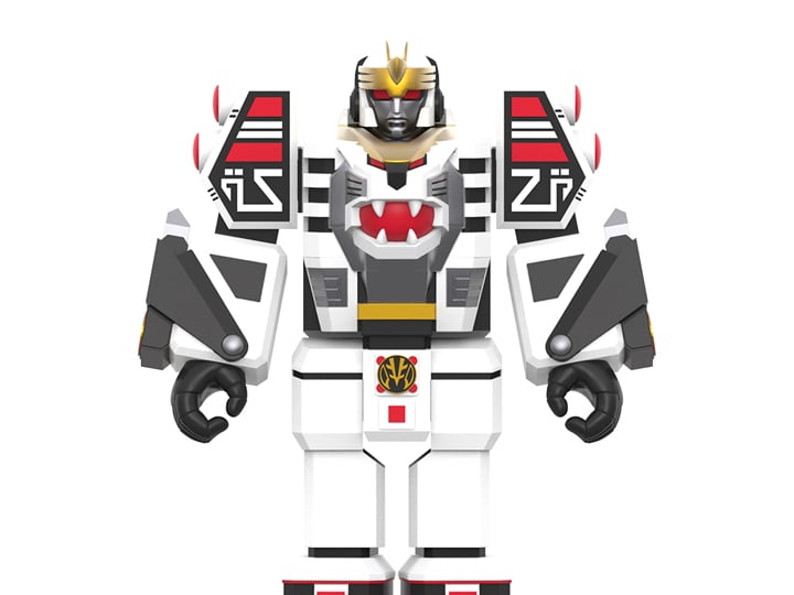 Mighty Morphin Power Rangers ReAction White Tigerzord (Warrior Mode) Figure Gallery Image 1