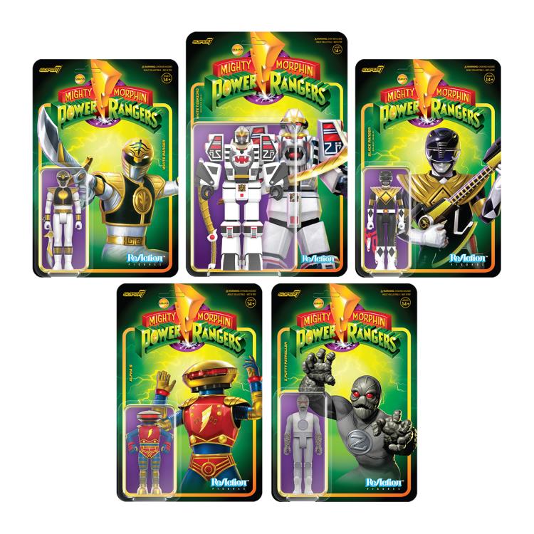 Mighty Morphin Power Rangers ReAction White Tigerzord (Warrior Mode) Figure Gallery Image 5