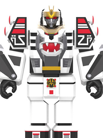 Mighty Morphin Power Rangers ReAction White Tigerzord (Warrior Mode) Figure Gallery Image 2