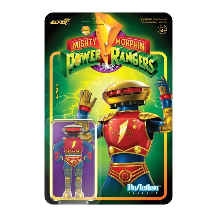 Mighty Morphin Power Rangers ReAction Alpha 5 Figure Gallery Image 4