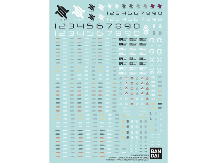 30 Minutes Missions #02 Multiuse Water Slide Decals Sheet Gallery Image 1