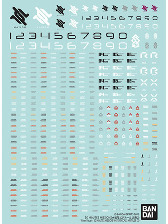 30 Minutes Missions #02 Multiuse Water Slide Decals Sheet Gallery Image 2