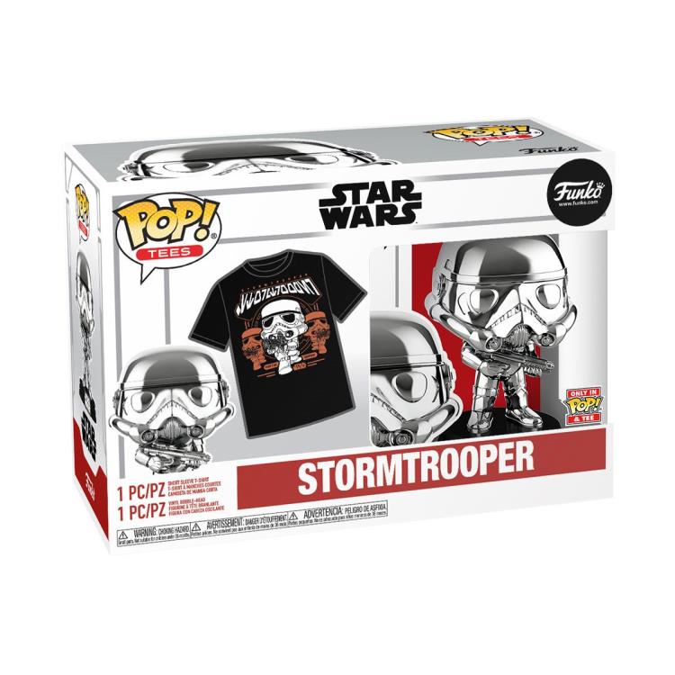 Pop! and Tee: Star Wars Stormtrooper (Silver) Gallery Image 5