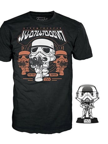 Pop! and Tee: Star Wars Stormtrooper (Silver) Gallery Image 2