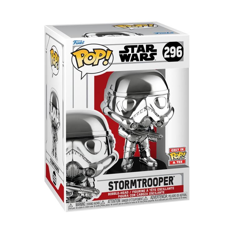 Pop! and Tee: Star Wars Stormtrooper (Silver) Gallery Image 7