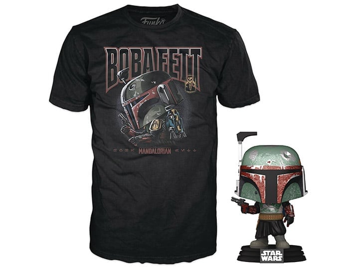 Pop! and Tee: Star Wars: The Mandalorian - Boba Fett Gallery Image 1