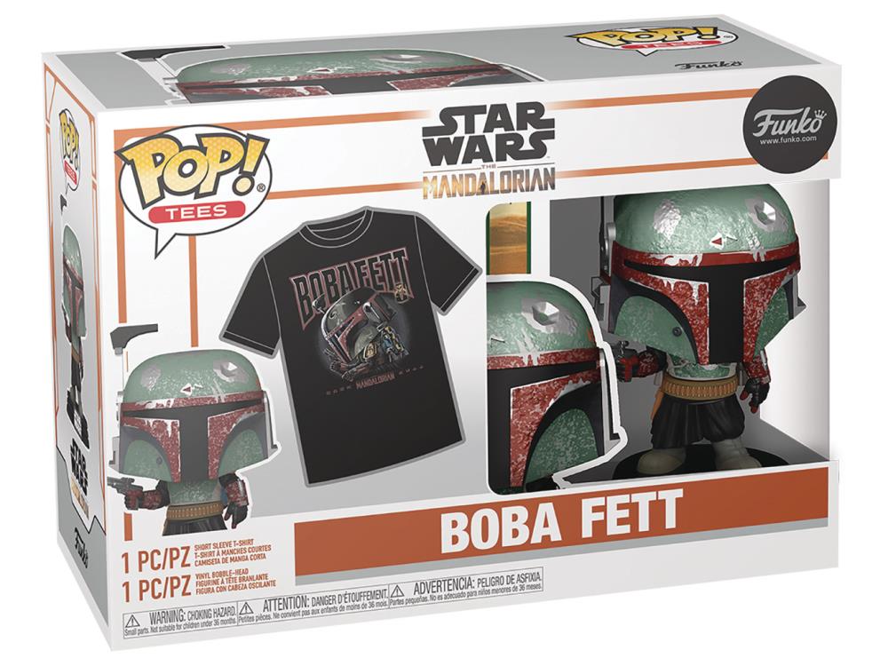Pop! and Tee: Star Wars: The Mandalorian - Boba Fett Gallery Image 5