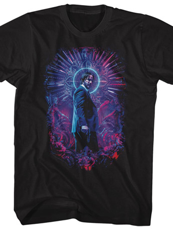 John Wick Neon Halo T-Shirt Gallery Image 2