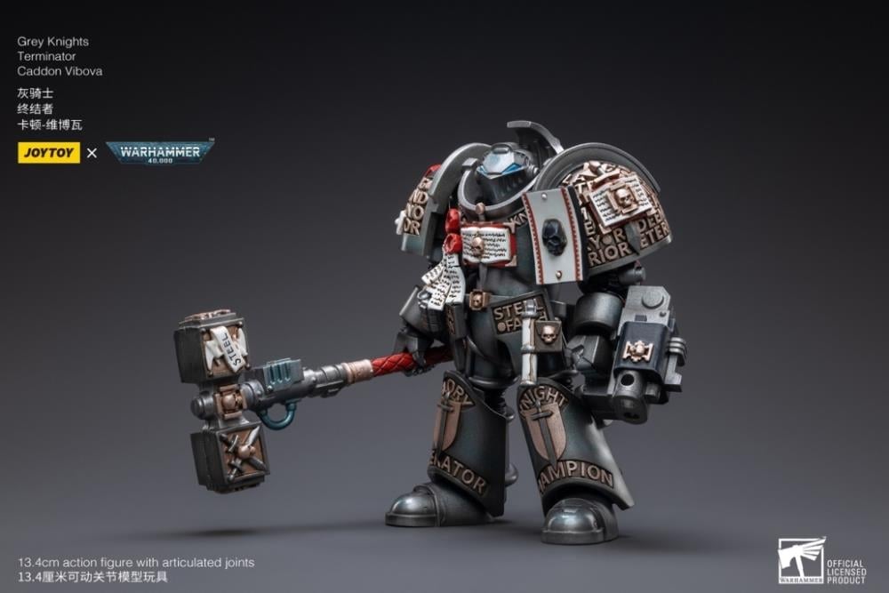 Warhammer 40K Grey Knights Terminator Caddon Vibova 1/18 Scale Action Figure Gallery Image 6