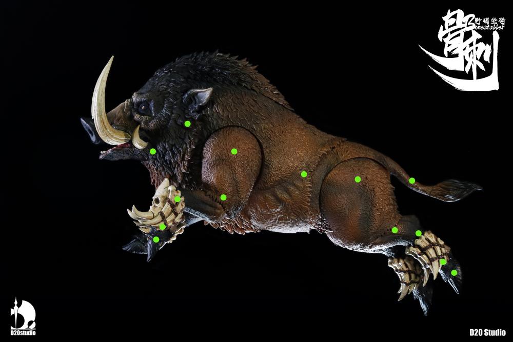 Giant Wild Boar Bonestabber (Black Ver.) 1/12 Scale Figure Gallery Image 7