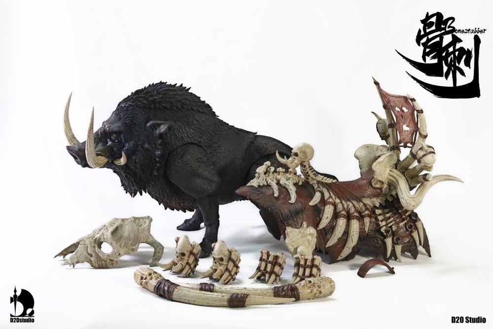 Giant Wild Boar Bonestabber (Black Ver.) 1/12 Scale Figure Gallery Image 3