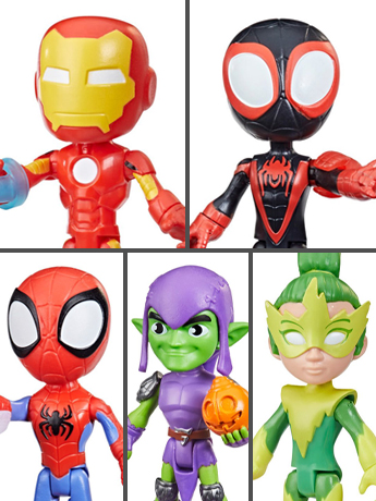 Spidey and His Amazing Friends Mini-Figures Wave 3 Case of 6 Figures Gallery Image 2