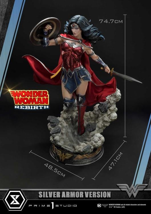Wonder Woman Rebirth Museum Masterline Wonder Woman (Silver Armor Ver.) 1/3 Scale Limited Edition Statue Gallery Image 7