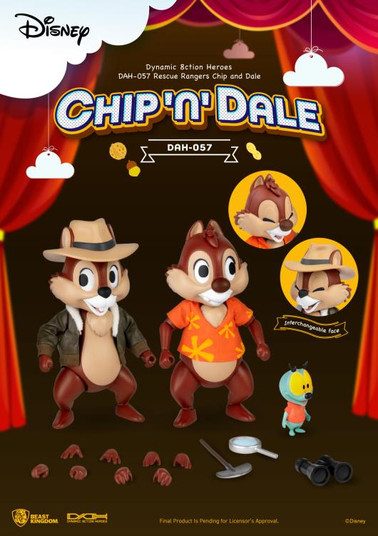 Chip 'n Dale: Rescue Rangers Dynamic 8ction Heroes DAH-057 Chip and Dale Two-Pack Gallery Image 10