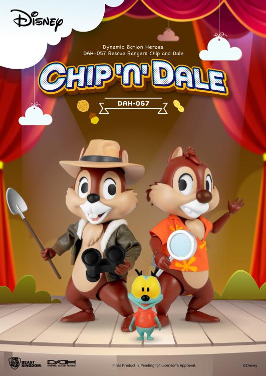 Chip 'n Dale: Rescue Rangers Dynamic 8ction Heroes DAH-057 Chip and Dale Two-Pack Gallery Image 4